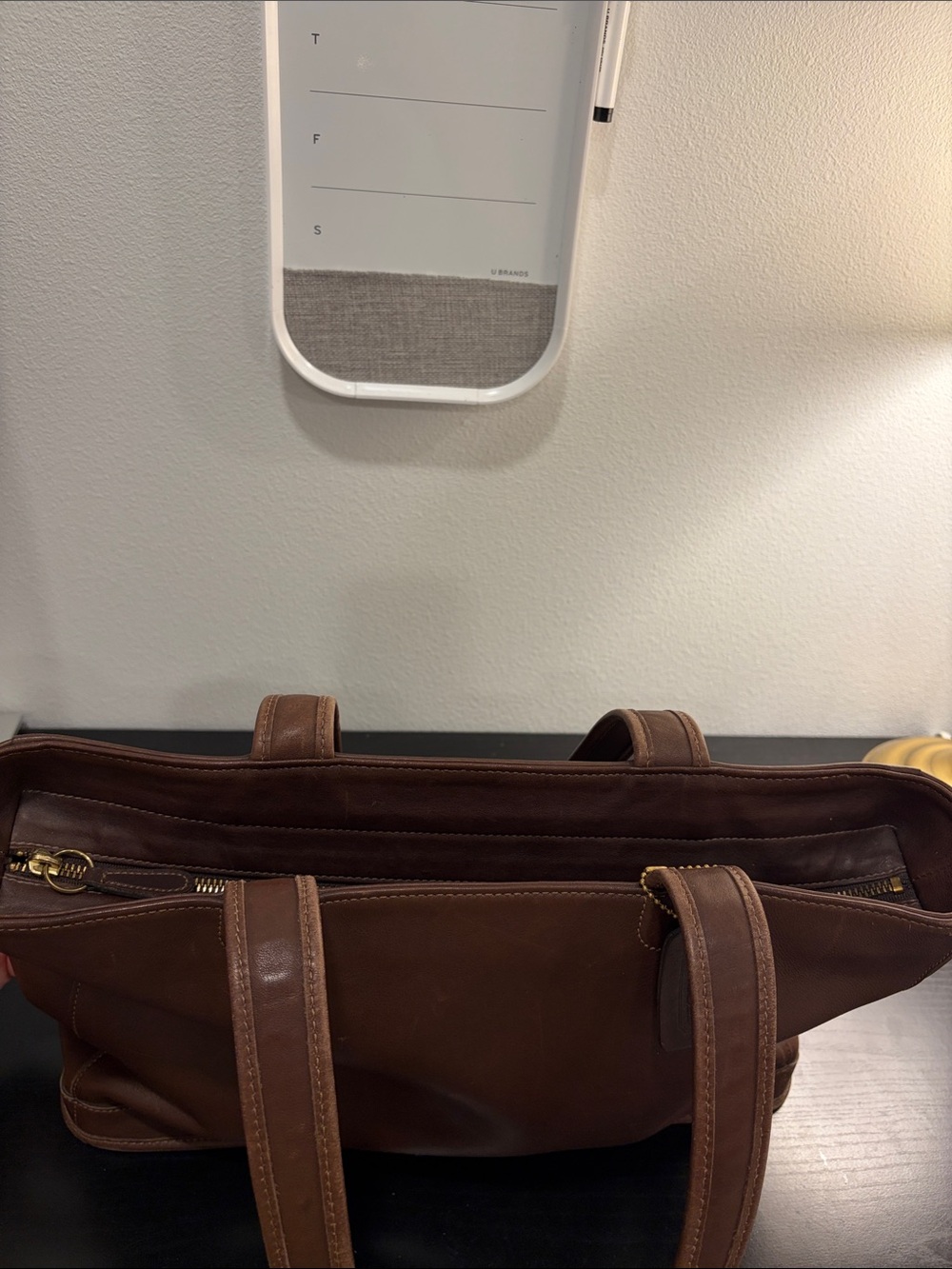 Coach Vintage Brown Leather Tote - Picture 12 of 13